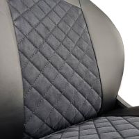 Чехлы Алькантара на Nissan Almera G11-G15 2013-2018 г.в. Чехлы Алькантара на Nissan Almera G11-G15 2013-2018 г.в.