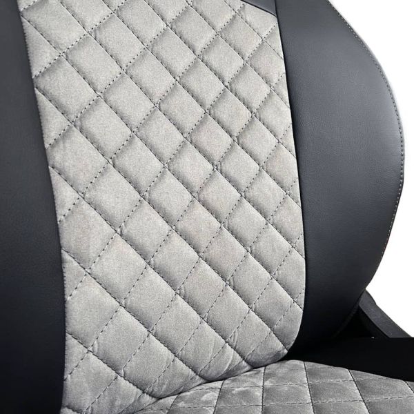 Чехлы Алькантара на Nissan Almera G11-G15 2013-2018 г.в. Чехлы Алькантара на Nissan Almera G11-G15 2013-2018 г.в.