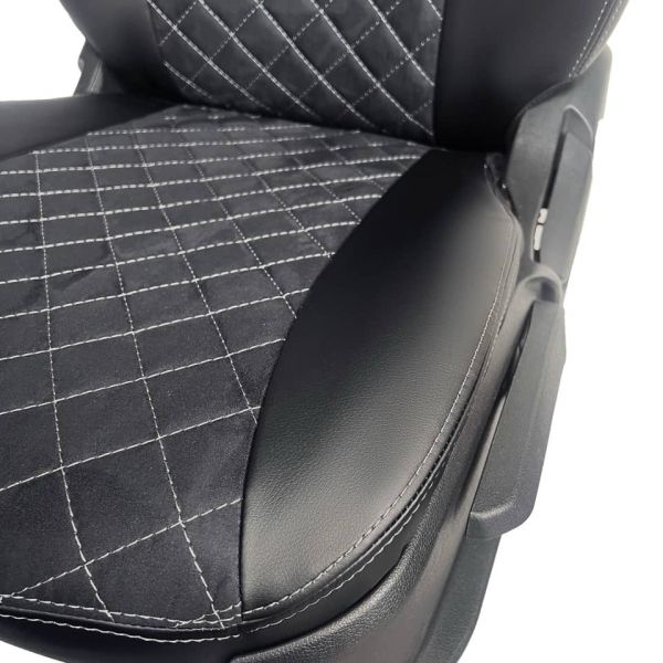 Чехлы Алькантара на Nissan Almera G11-G15 2013-2018 г.в. Чехлы Алькантара на Nissan Almera G11-G15 2013-2018 г.в.