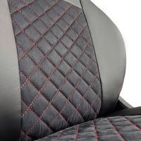 Чехлы Алькантара на Nissan Almera G11-G15 2013-2018 г.в. Чехлы Алькантара на Nissan Almera G11-G15 2013-2018 г.в.