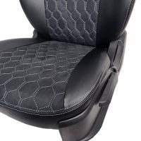 Чехлы Алькантара на Nissan Almera G11-G15 2013-2018 г.в. Чехлы Алькантара на Nissan Almera G11-G15 2013-2018 г.в.