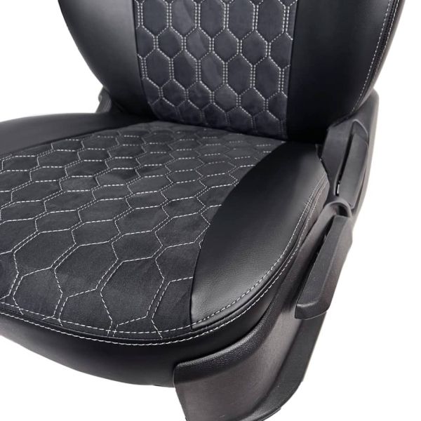 Чехлы Алькантара на Nissan Almera G11-G15 2013-2018 г.в. Чехлы Алькантара на Nissan Almera G11-G15 2013-2018 г.в.