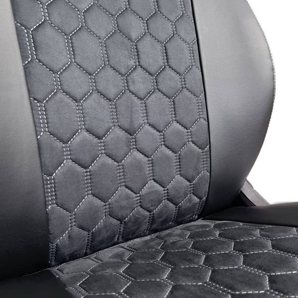 Чехлы Алькантара на Nissan Almera G11-G15 2013-2018 г.в. Чехлы Алькантара на Nissan Almera G11-G15 2013-2018 г.в.