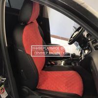 Чехлы Автопилот Алькантара Ромб на Renault Dokker 40/60 (2012+)