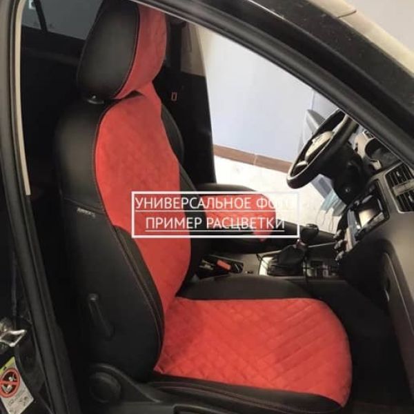 Чехлы Автопилот Алькантара Ромб на Renault Dokker 40/60 (2012+)