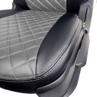 Чехлы Экокожа Ромб на Nissan Almera Classic 2006-2013 г.в. Чехлы Экокожа Ромб на Nissan Almera Classic 2006-2013 г.в.