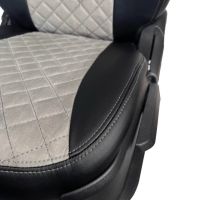 Чехлы Алькантара на Nissan Almera G11-G15 2013-2018 г.в. Чехлы Алькантара на Nissan Almera G11-G15 2013-2018 г.в.