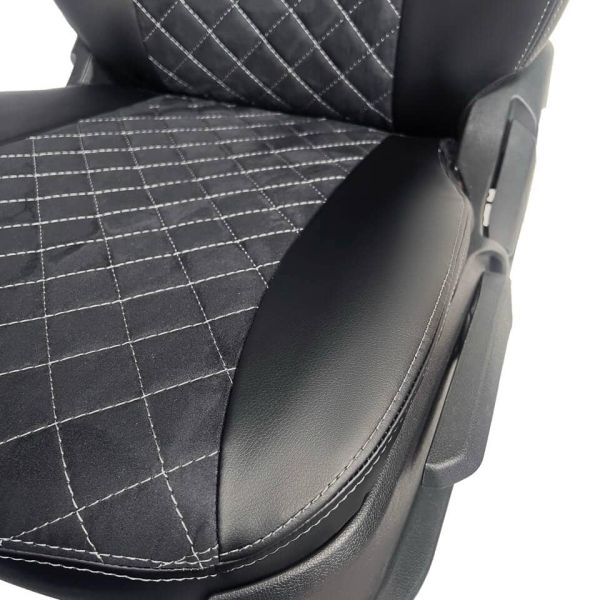 Чехлы Алькантара на Nissan Almera G11-G15 2013-2018 г.в. Чехлы Алькантара на Nissan Almera G11-G15 2013-2018 г.в.