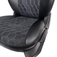 Чехлы Алькантара на Nissan Almera G11-G15 2013-2018 г.в. Чехлы Алькантара на Nissan Almera G11-G15 2013-2018 г.в.