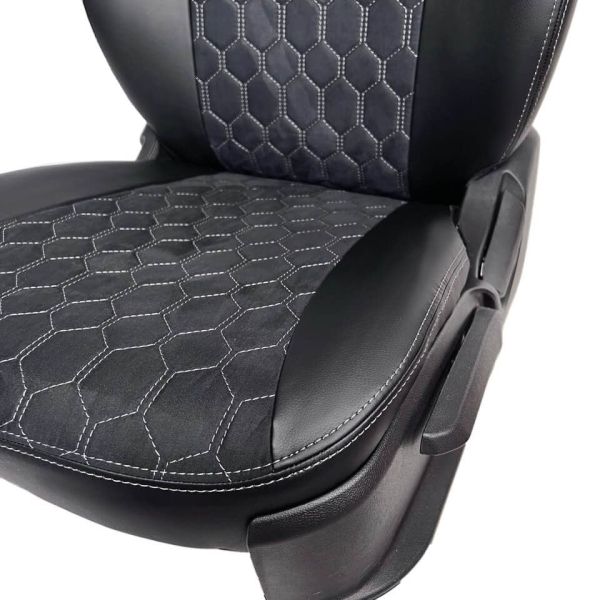 Чехлы Алькантара на Nissan Almera G11-G15 2013-2018 г.в. Чехлы Алькантара на Nissan Almera G11-G15 2013-2018 г.в.